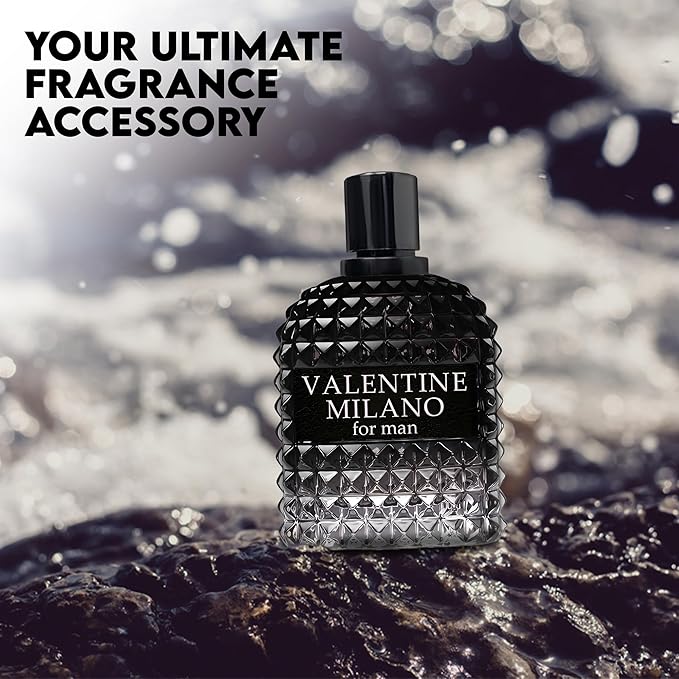 Valentine Milano/Vantage Intense 2PCS Eau De Toilette for Men-Fresh, Romantic Scent Perfume for Men 3.4 Fl Oz Each Mens Cologne For All Skin Daily Used