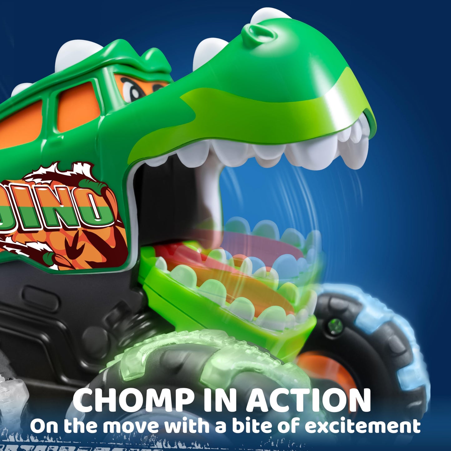 JOYIN 3 Pack Monster Truck Toy - Motion Activated Light-Up Cars for Toddlers - Monster Treads Lightning Wheels - Baby Toy Present - Press & Go Cars for Boys Girls Birthday Gifts