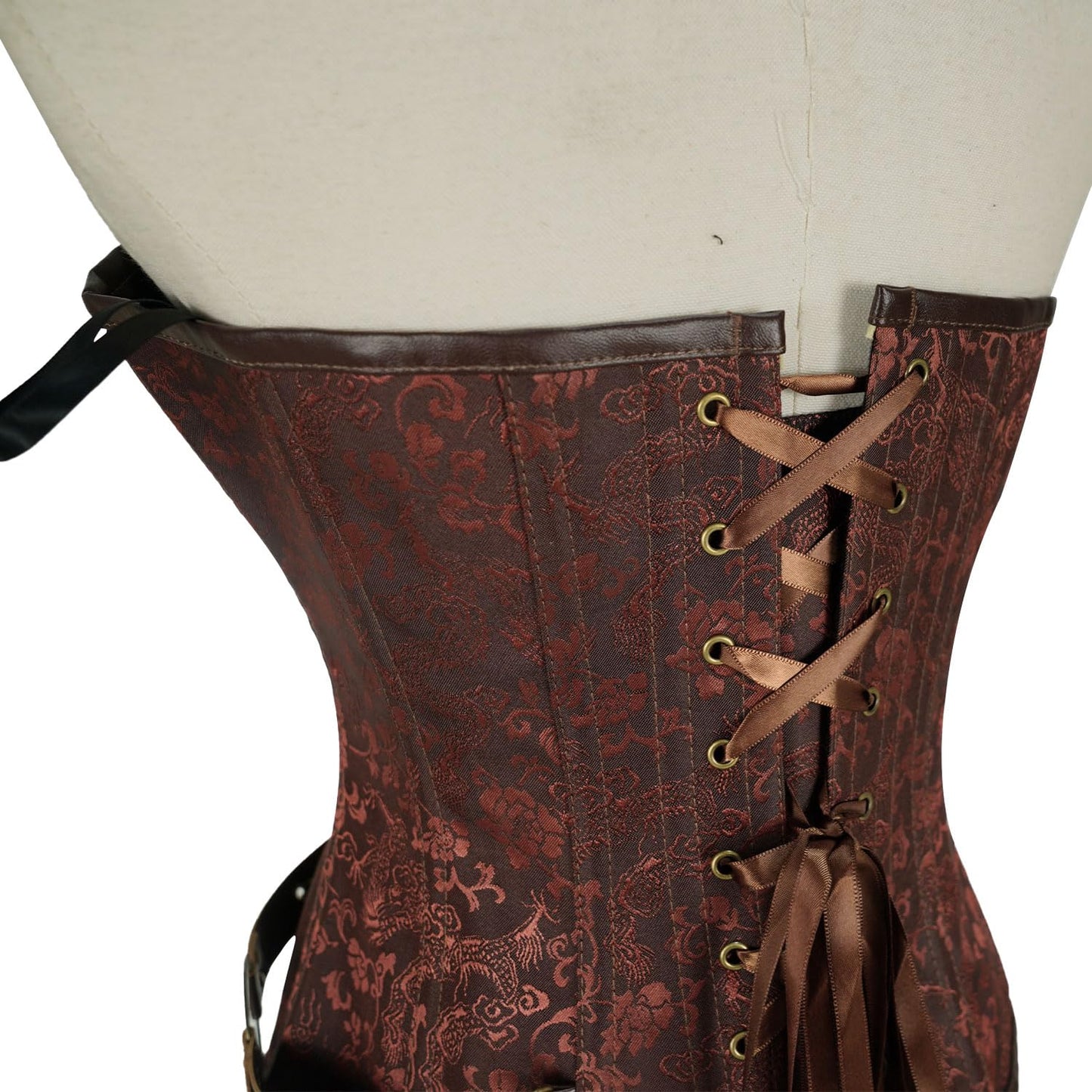 TEYHUI 4 pcs Viking pirate Renaissance costumes for women steampunk costume Halloween victorian costumes(Z3759BN,L)