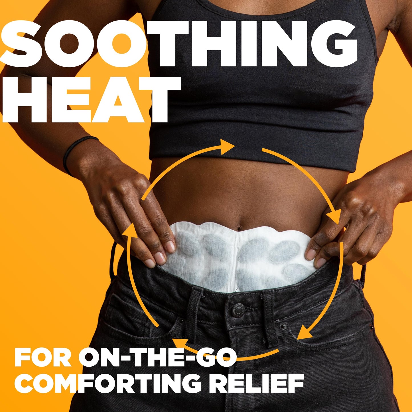 ThermaCare Menstrual Heating Pads - Portable, Adhesive HeatWraps for Period Cramps & Backache Relief - Discreet, Cord-Free Heat Therapy - Up to 8 Hours of Relief - (Pack of 12)