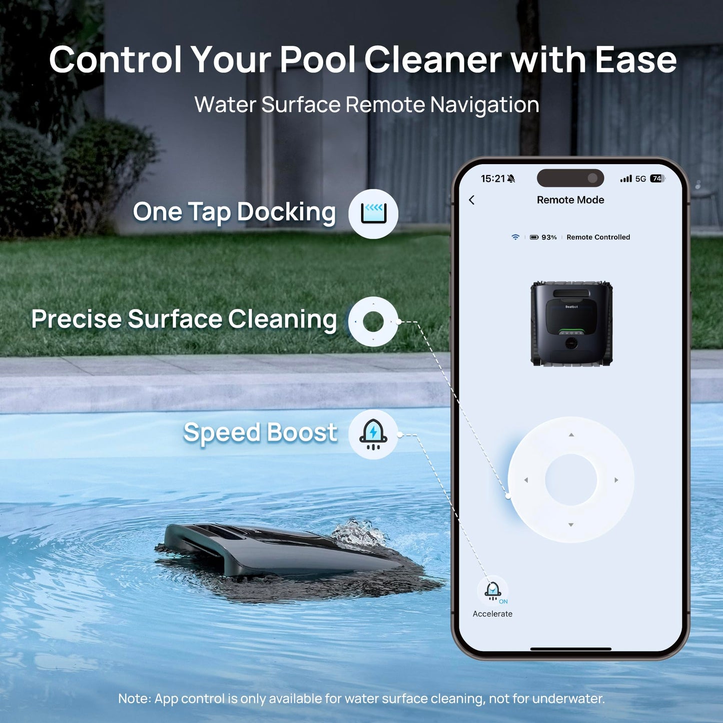 Beatbot P300 Ultra Cordless Robotic Pool Vacuum Cleaner, Complete 5-in-1 Coverage, Advanced AI Powered Technology, Clean Walls, Water Surface, Waterline, Water Clarification & Floor