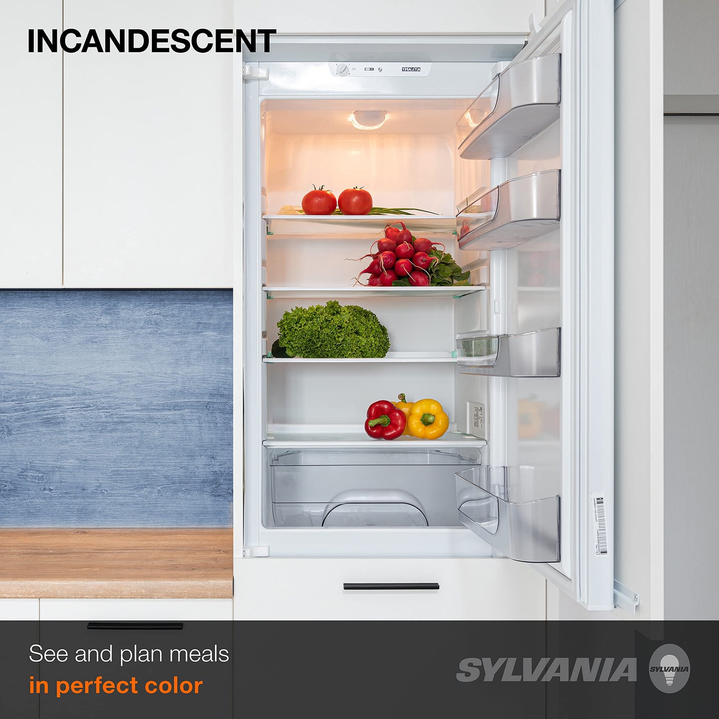 Sylvania Incandescent Appliance Light Bulb, 15W A15, Dimmable, Medium Base, 65 Lumens, Frosted, 2850K, Soft White - 2 Pack (10015)