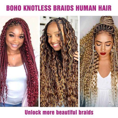 4/27 Honey Blonde Human Braiding Hair Deep Wave Bulk Human Hair,Highlight No Weft Curly Braiding Hair Extensions for Boho Braids Wet and Wavy Braiding Human Hair Bundles(24inch,4/27,100g)