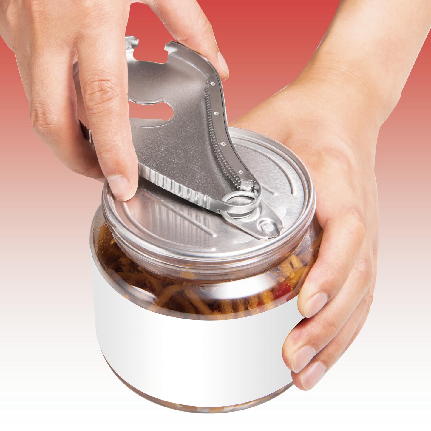 Uinxan Jar Bottle Can Opener for Weak Hands & Arthritis - Effortless Twist Off Lids (0.6"-2.7") & Pull Tab Seals | Premium 304 Stainless Steel, Patented | Portable Senior-Friendly Kitchen Gadget