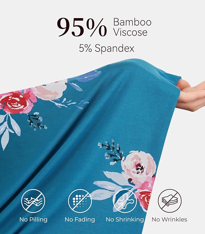 NACHILA Pajamas for Women-Viscose from Bamboo, Ribbed Racerback Tank Top Sexy Split Shorts Pajama Sets Cooling Sleep Cami Pjs