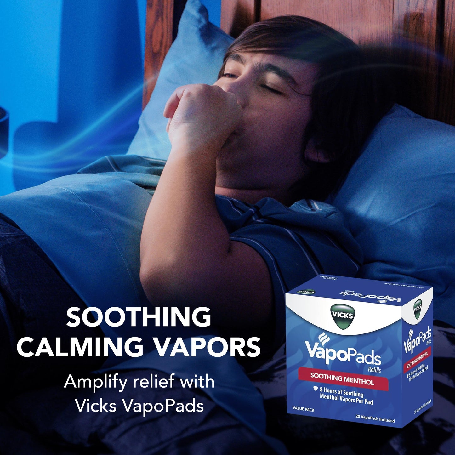 Vicks VapoPads Original Menthol Scent Refill Pads for Vicks Humidifiers and Sinus Inhalers, 20-Pack