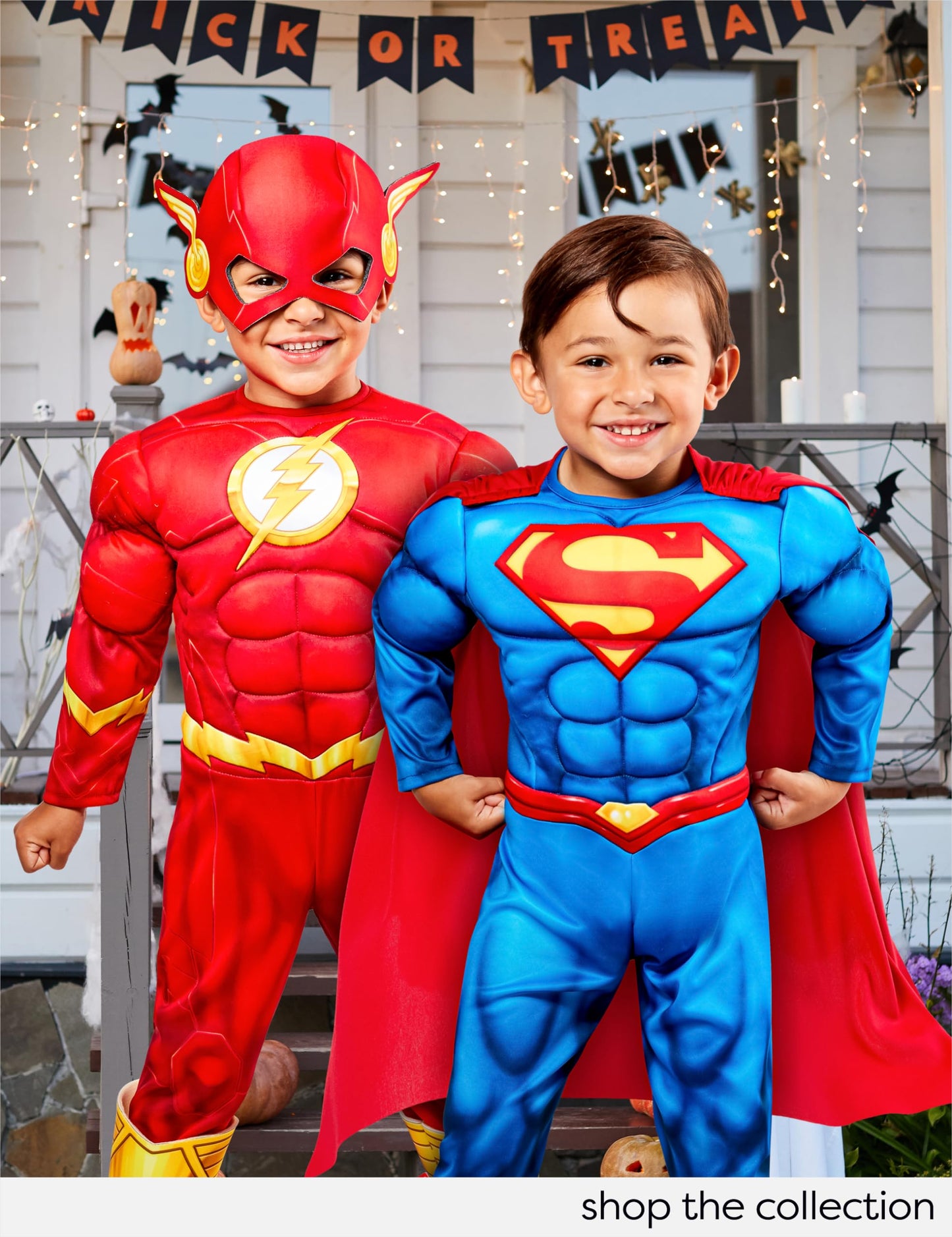 Rubies Superman Deluxe Padded Costume Jumpsuit and Cape for Toddlers Boys for Themed Parties and Halloween, 2T