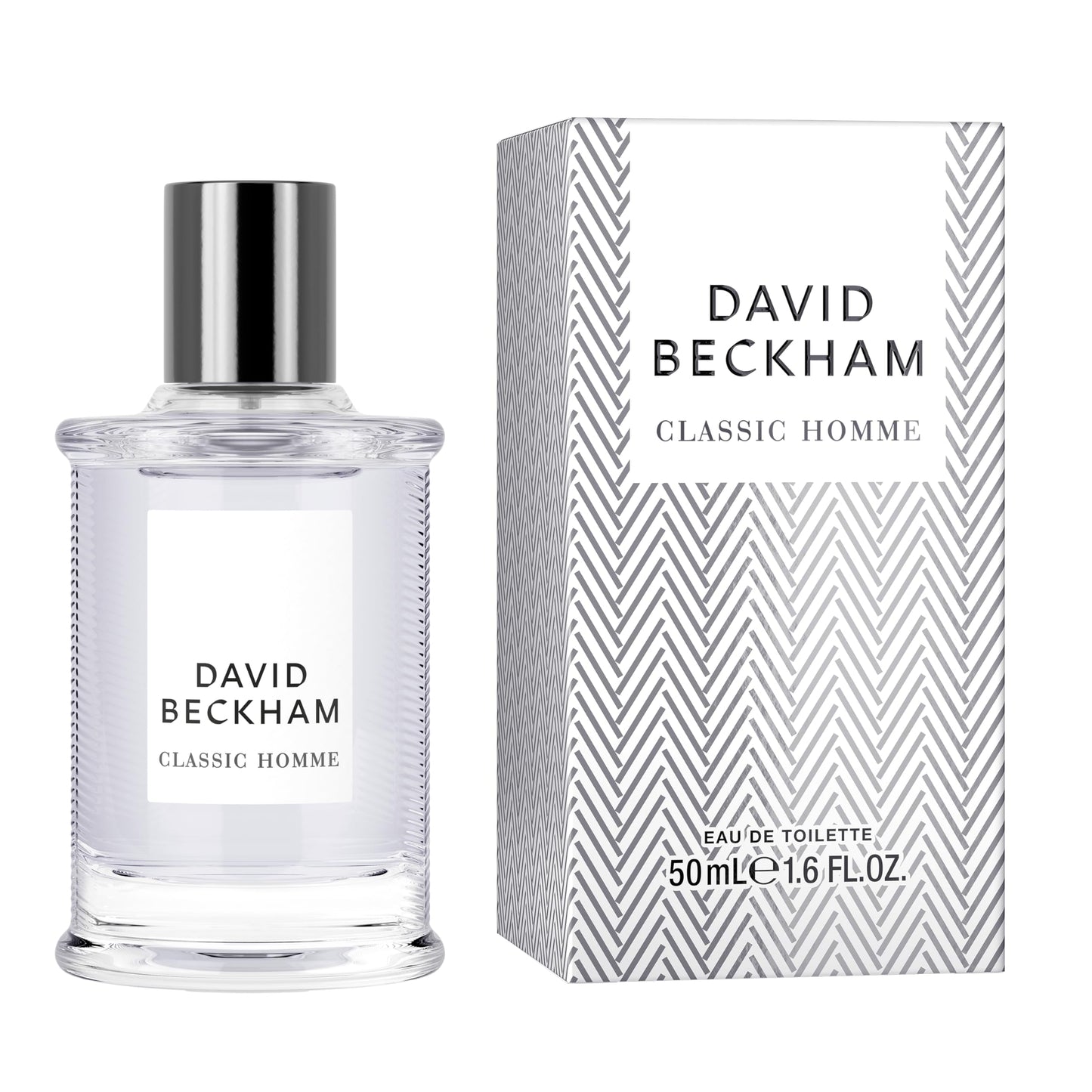 David Beckham Classic Homme Eau de Toilette 1.6 fl oz (Pack of 1), Notes of Pink Grapefruit, Cashmere Wood, and Mahogany Wood, Men's Fragrance, Long Lasting, Everyday Fragrance, Travel Size