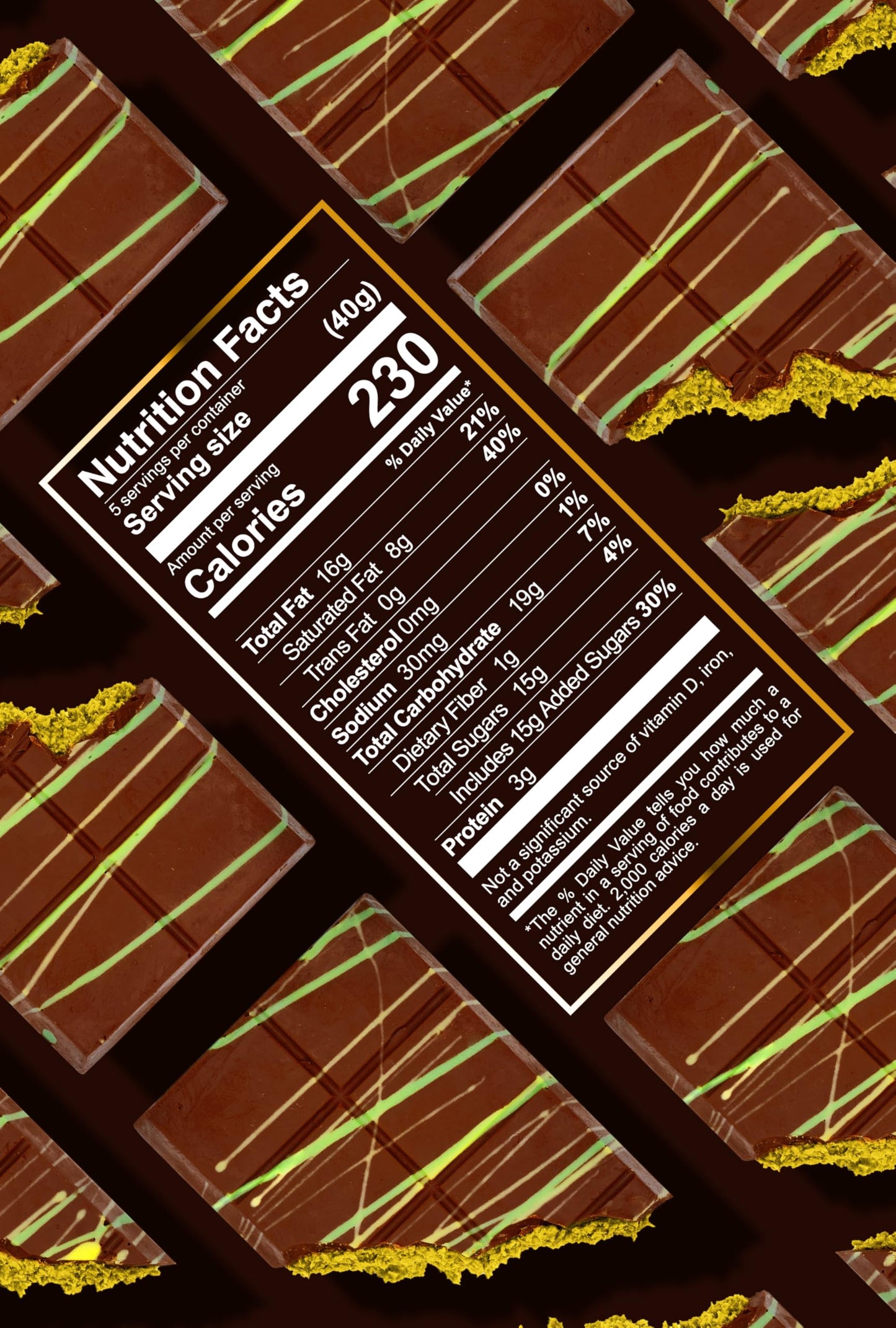 Royale Chocolatier Large Dubai Chocolate Bar (200 gr)|Grade-A Pistachio and Knafeh | Gooey Filling | Coverture Cocoa Butter | White Chocolate Drizzle | No Preservatives or Artificial Coloring