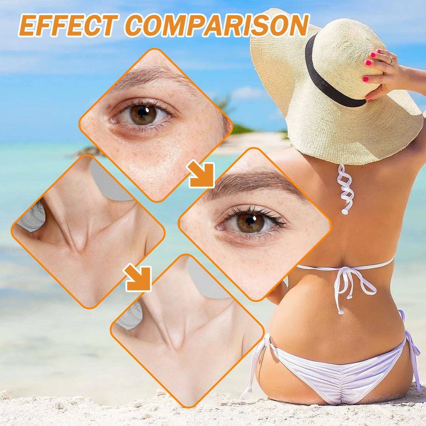 Face Sunscreen Cream SPF 50+ PA+++,Moisturizing Sunscreen for Face,Long Lasting Refreshing Tinted Facial Moisturizer Sunblock fo