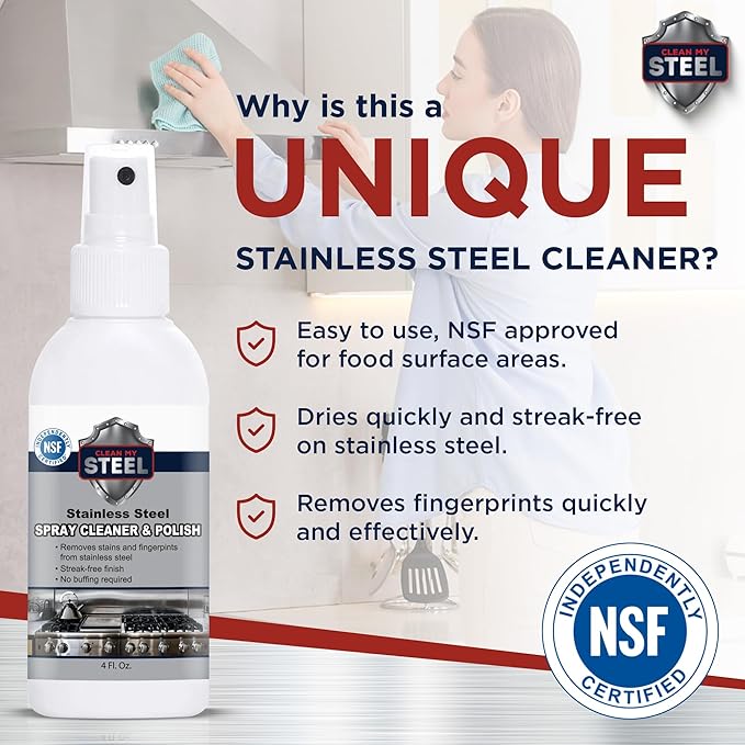 CLEAN MY STEEL Stainless Steel Cleaner 4 Fl Oz