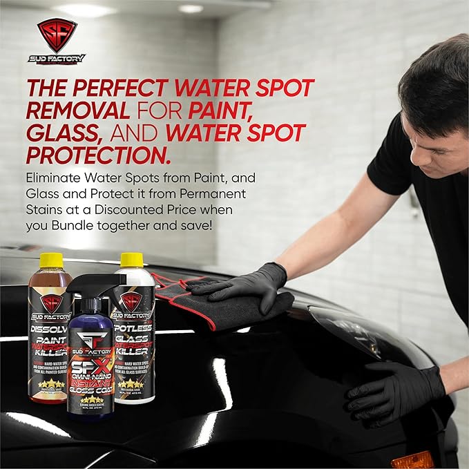 Sud Factory Ultimate Upgraded Paint, Glass Water Spot & Stain Removers Plus Protection Coating for Cars, Homes & Boats Bundle Of 3