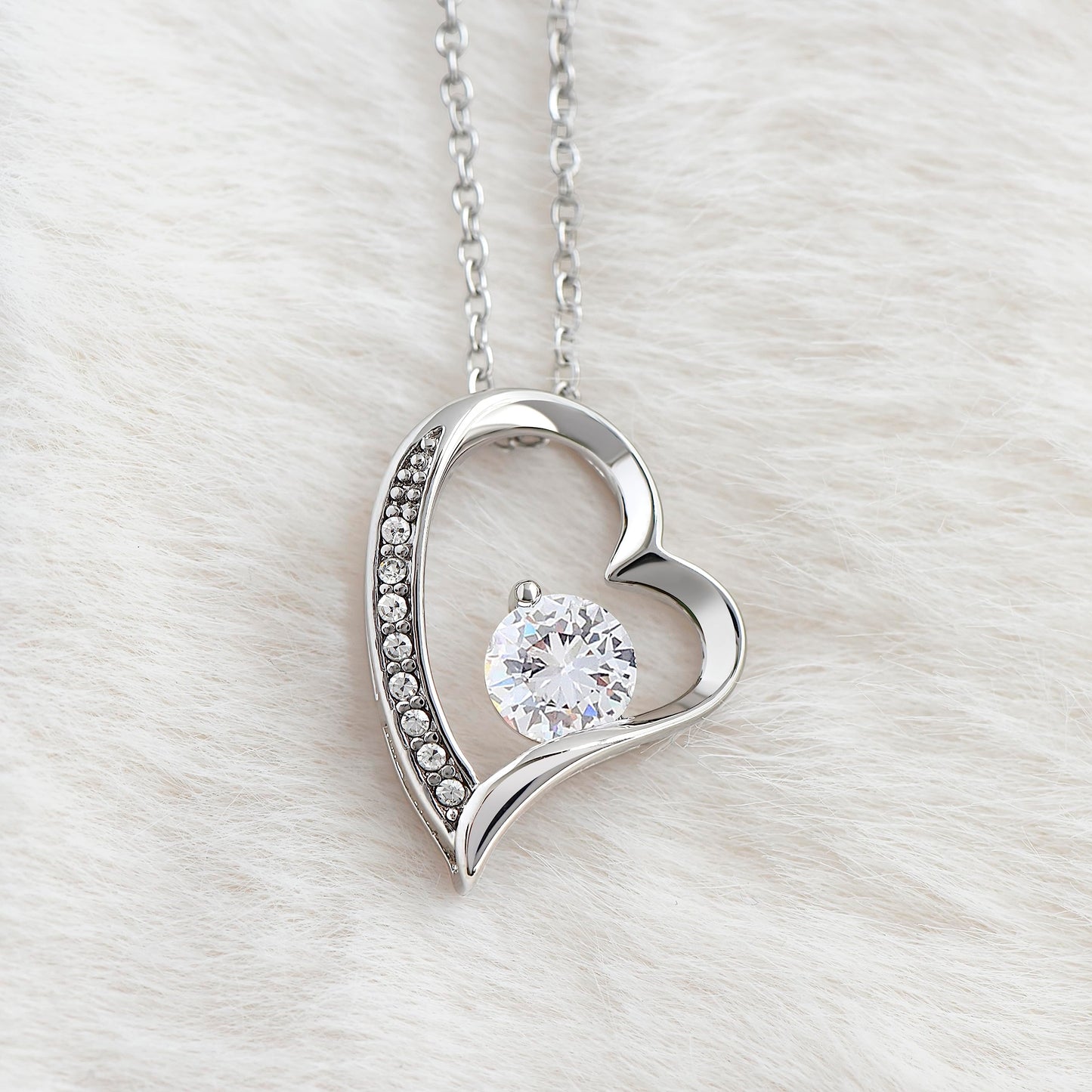 Momavo Jewelry To My Wife - the best thing that ever happened to me ,Forever Love Necklace , Gift For Wife, Gift for her, Romantic Gifts , Soulmate , Christmas Birthday Gift, Valentine Gift (Luxury Box w/ LED LIGHT, BEST THING - BLACK BG - 14k White Gold