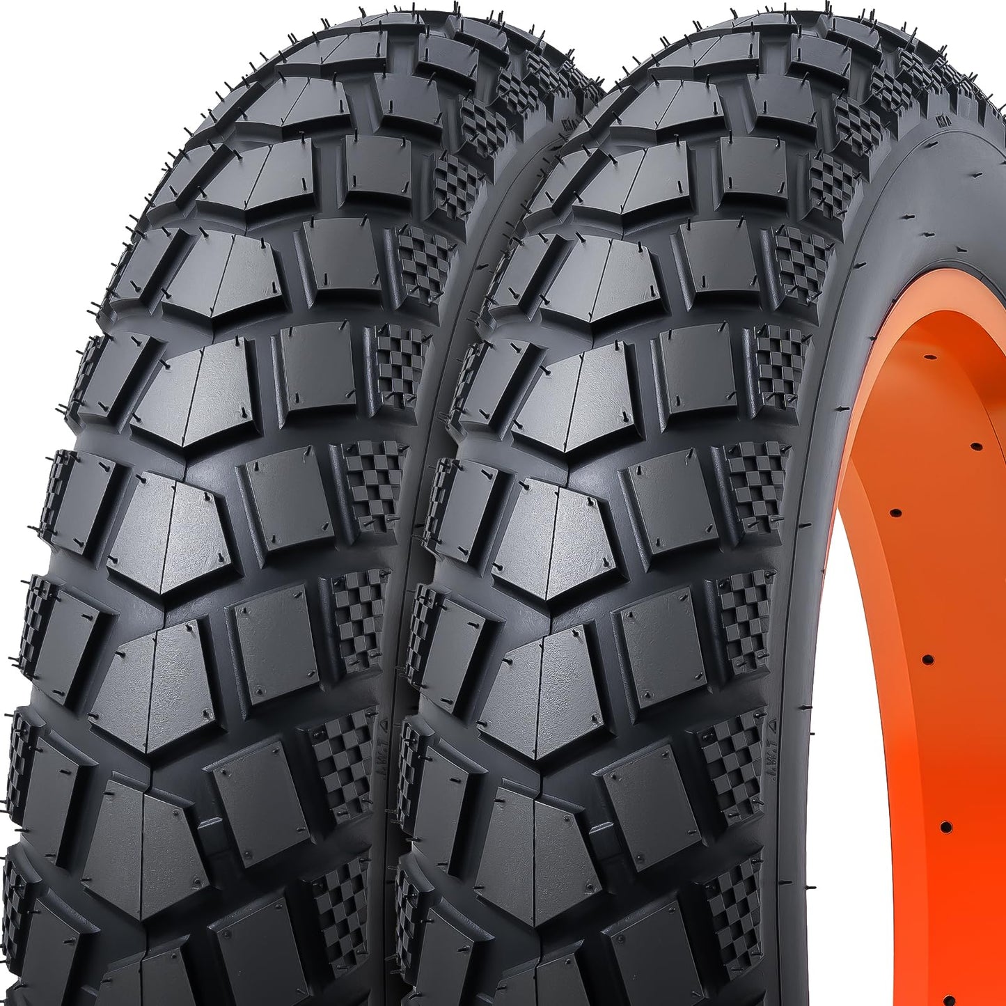 26x4.0(98-559) Heavy Duty Fat E-Bike Tires,High-Performance 26" Electric Folding Replacement Bike Tires,Durable All-Terrain Directional Tread Bicycle Tires-2PCS (EW003)