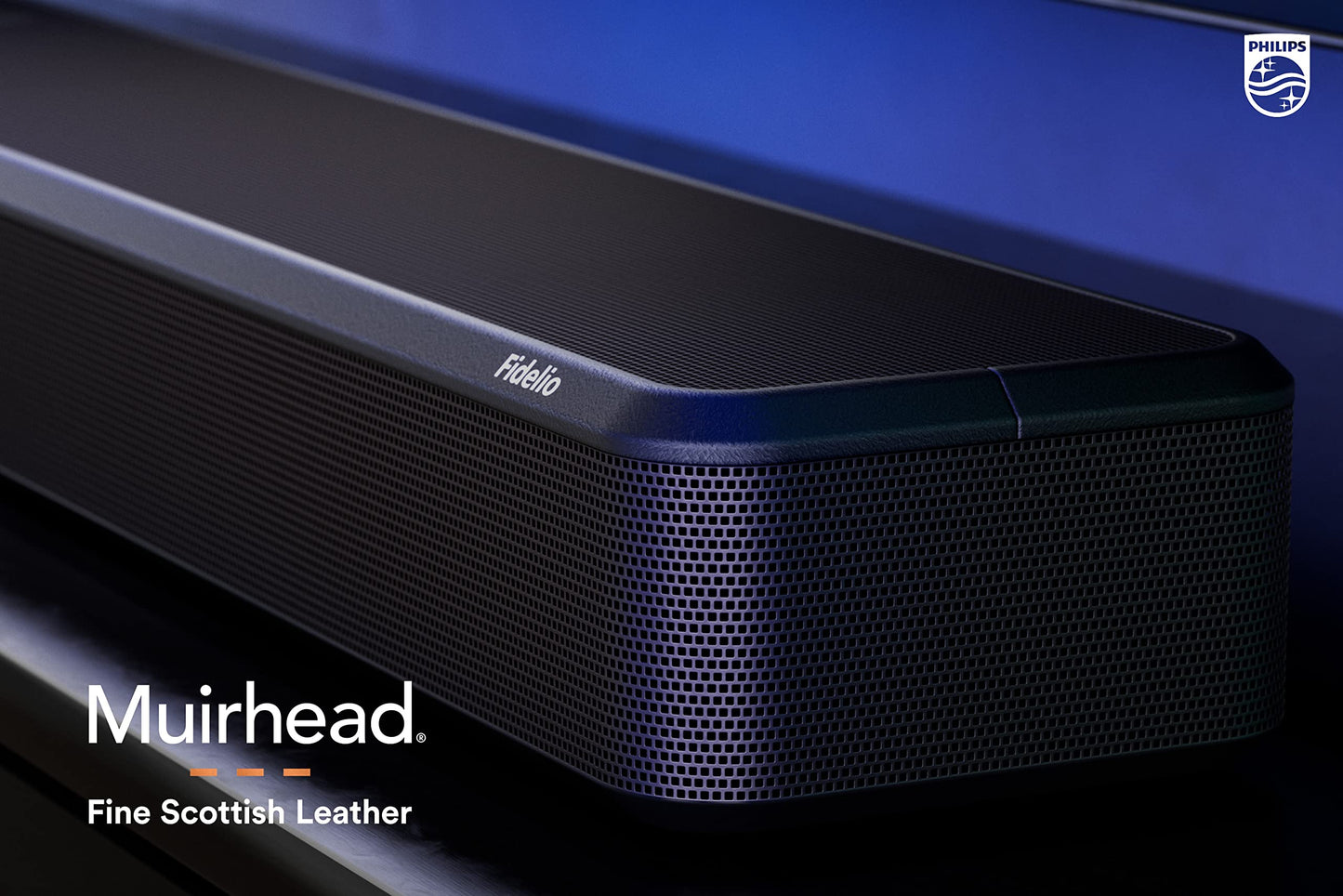 PHILIPS Fidelio FB1 7.1.2-Channel Surround Sound Soundbar with Integrated Dolby Atmos and Subwoofer + DTS Play-Fi, All-in-One, Premium Design and Materials