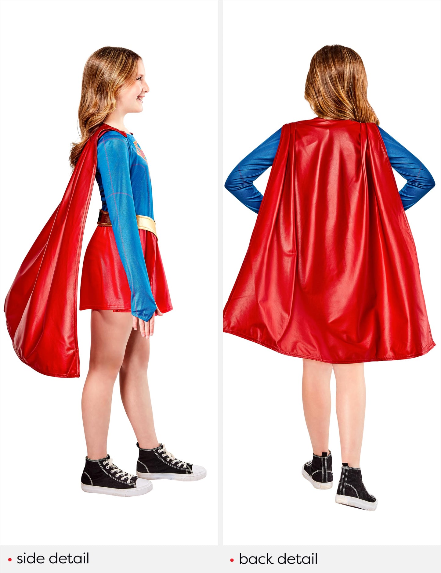 DC Superheroes Supergirl TV Series: Supergirl Costume Dress for Kids by Rubies, Girl's Small