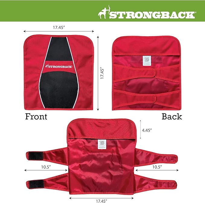 STRONGBACK Lumbar Support Stadium Seat for Bleachers – Ergonomic Chair with Back Support for Adults & All-Day Comfort