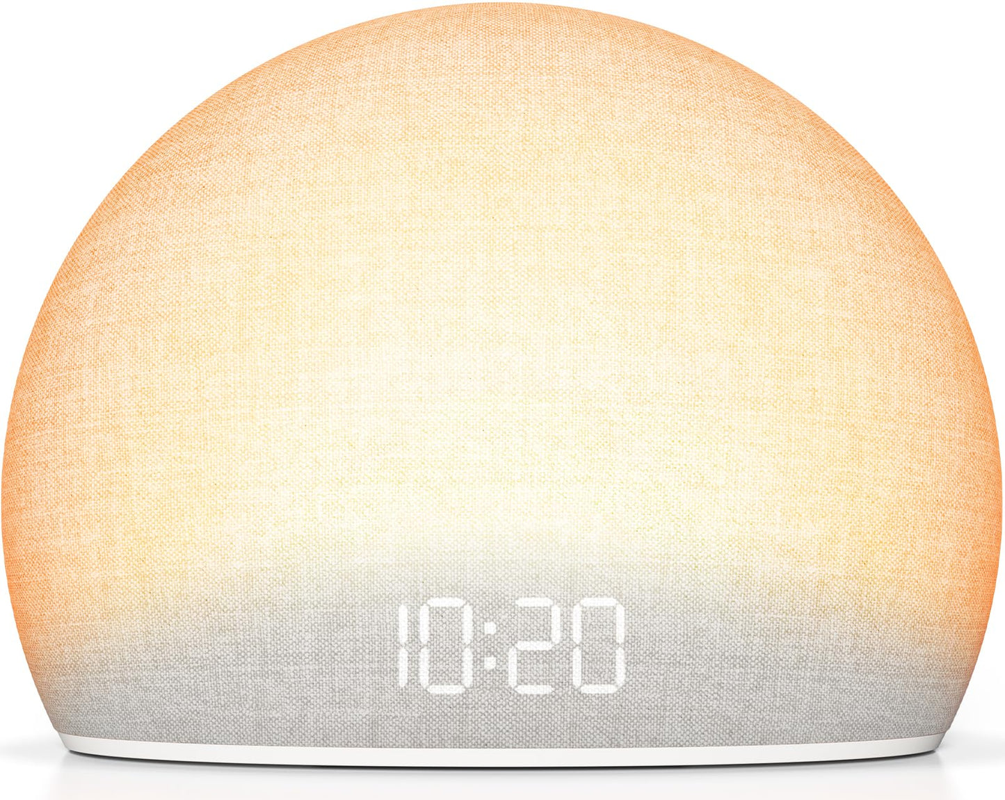 HOUSBAY Sunrise Alarm Clock, White Noise Sound Machine for Bedroom | Natural Wake-Up Light with Gentle Alarm Sounds, 20 Soothing Sleep Aids, Dimmable Display, Screen-Free Design