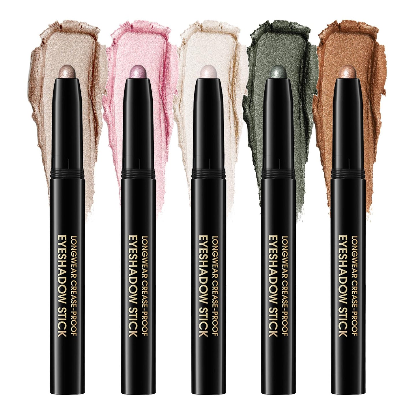 CHIFURE Eyeshadow Stick, Shimmer and Matte Cream Eye Shadow Brightener Sticks Eyeliner Pencil Crayon, Waterproof Long Lasting Ey