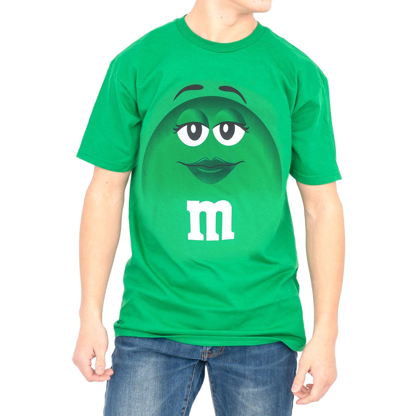 M&M's Candy Silly Character Face T-Shirt Green