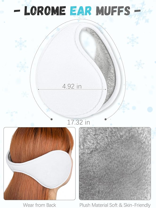 Winter Hat Scarf Gloves and Ear Warmer, Knit Warm Beanie Hat Touch Screen Gloves Long Knitted Plaid Scarf Set Gifts for Women