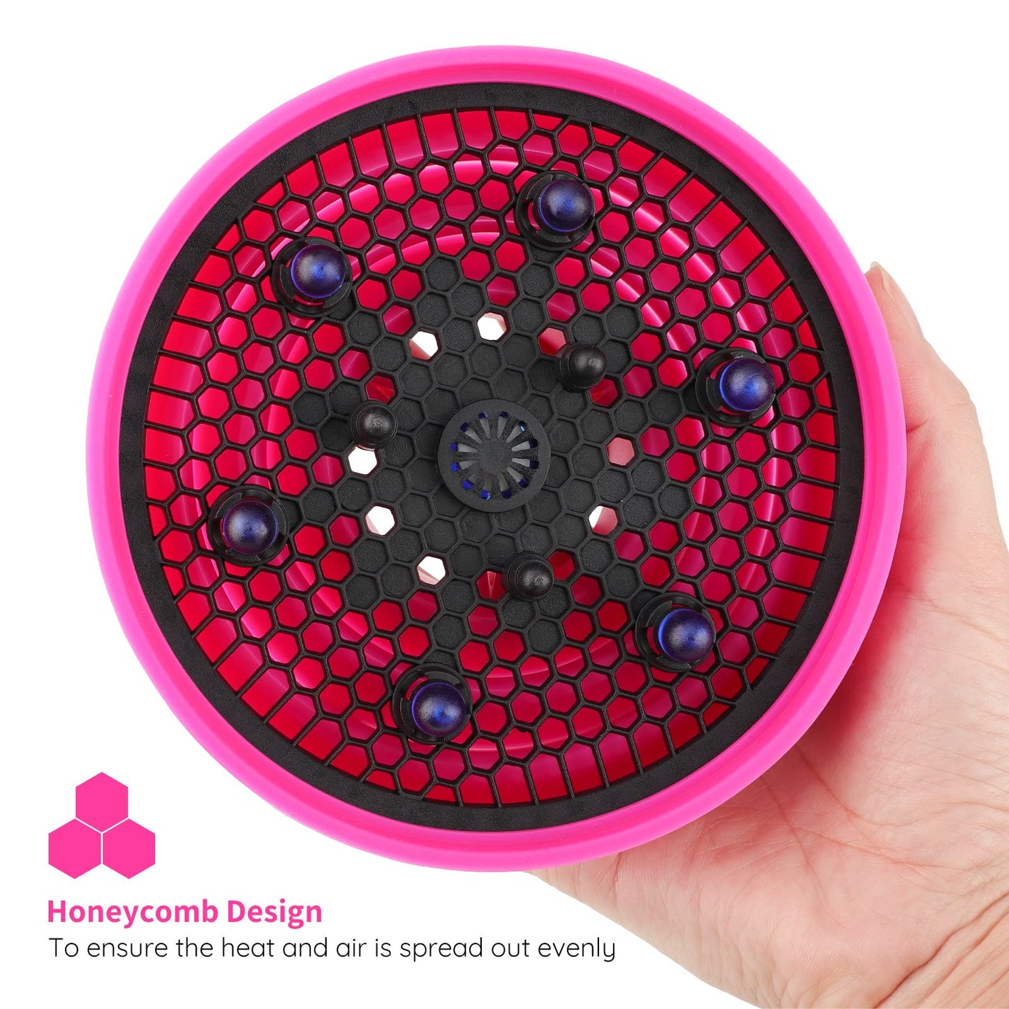 Segbeauty Travel Foldable Hair Diffuser, Collapsible Portable Hair Diffuser Easy for Natural Fine Thick Hair, Universal Blow Dry
