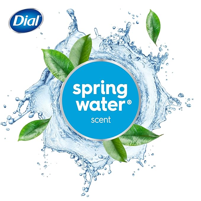 Dial Antibacterial Bar Soap, Spring Water, 32 Bars, 8 Count (Pack of 4)