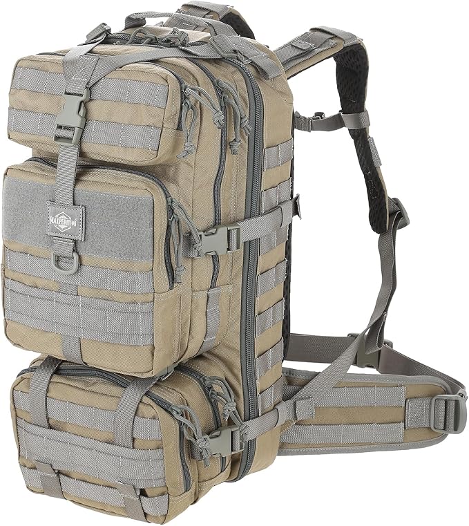 MAXPEDITION Gyrfalcon Backpack (Khaki-Foliage) 36L Tactical Backpack with Detachable Waist Pack, MOLLE Internal Frame Ruck...