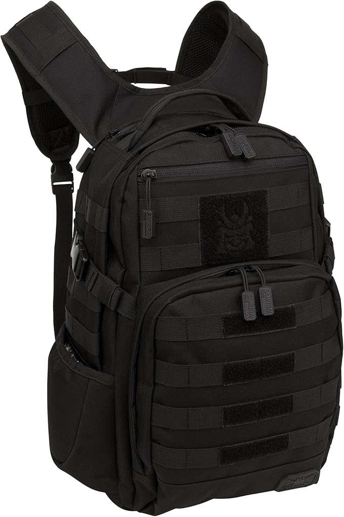 SAMURAI TACTICAL Wakizashi Tactical Backpack (Black), One Size, (ZPB001EC-008)