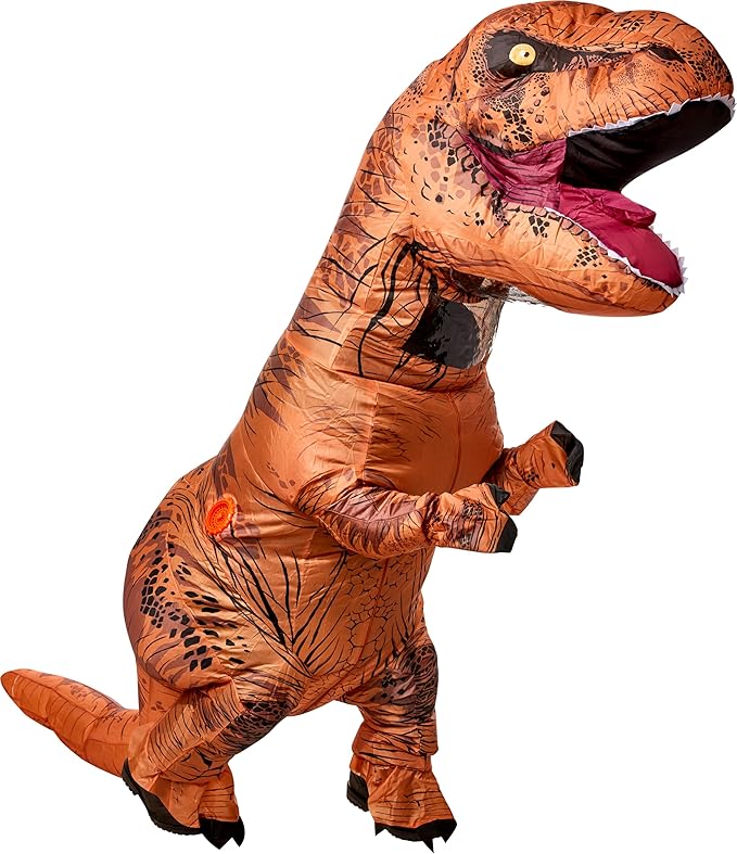 Rubies Jurassic World: T-Rex Inflatable Costume for Adults, Unisex One Size