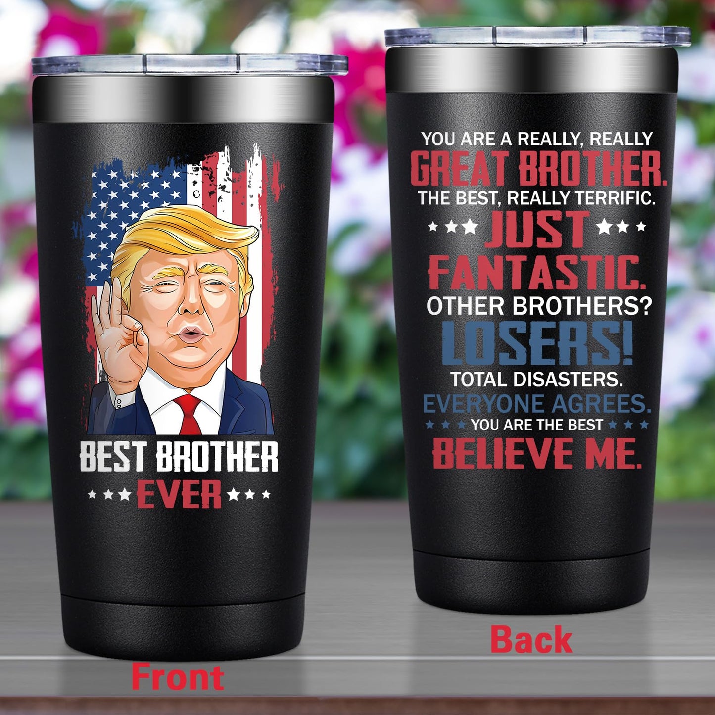 Grifarny Brother Gifts from Sister - Christmas, Fathers Day, Birthday Gifts for Adult Brothers - You Are a Really Really Great Brother Tumbler Cup 20oz