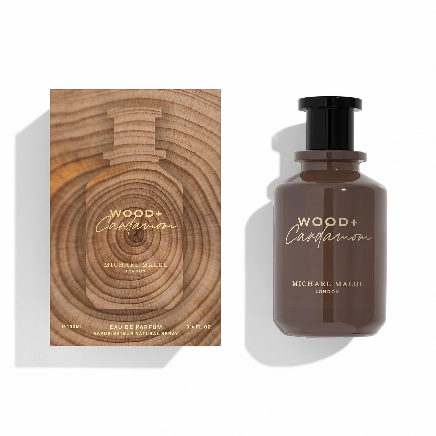 Michael Malul Wood + Cardamom Eau de Parfum for Men - 100ml | 3.4oz