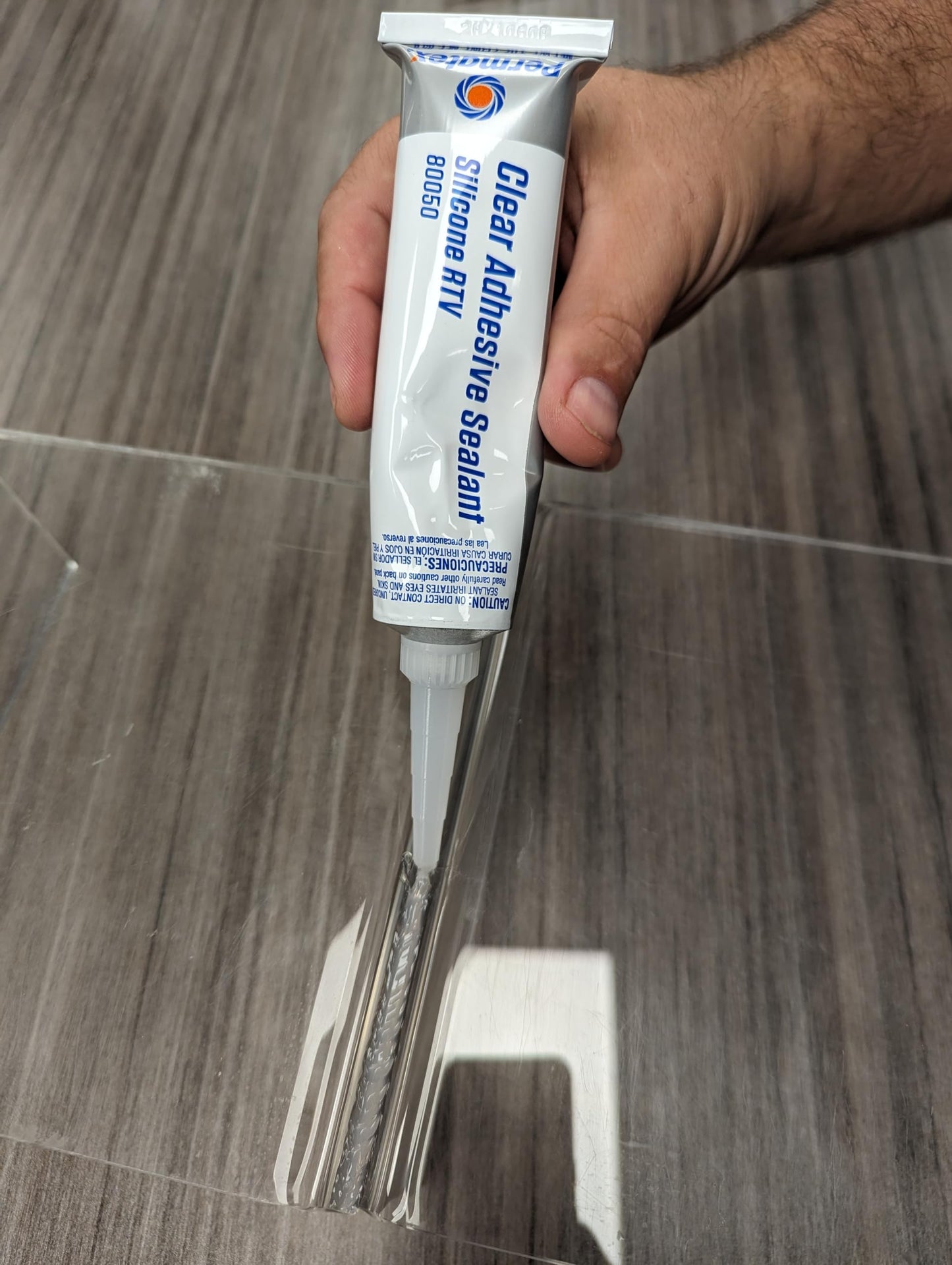 Permatex 80050 Clear RTV Silicone Adhesive Sealant, 3 oz