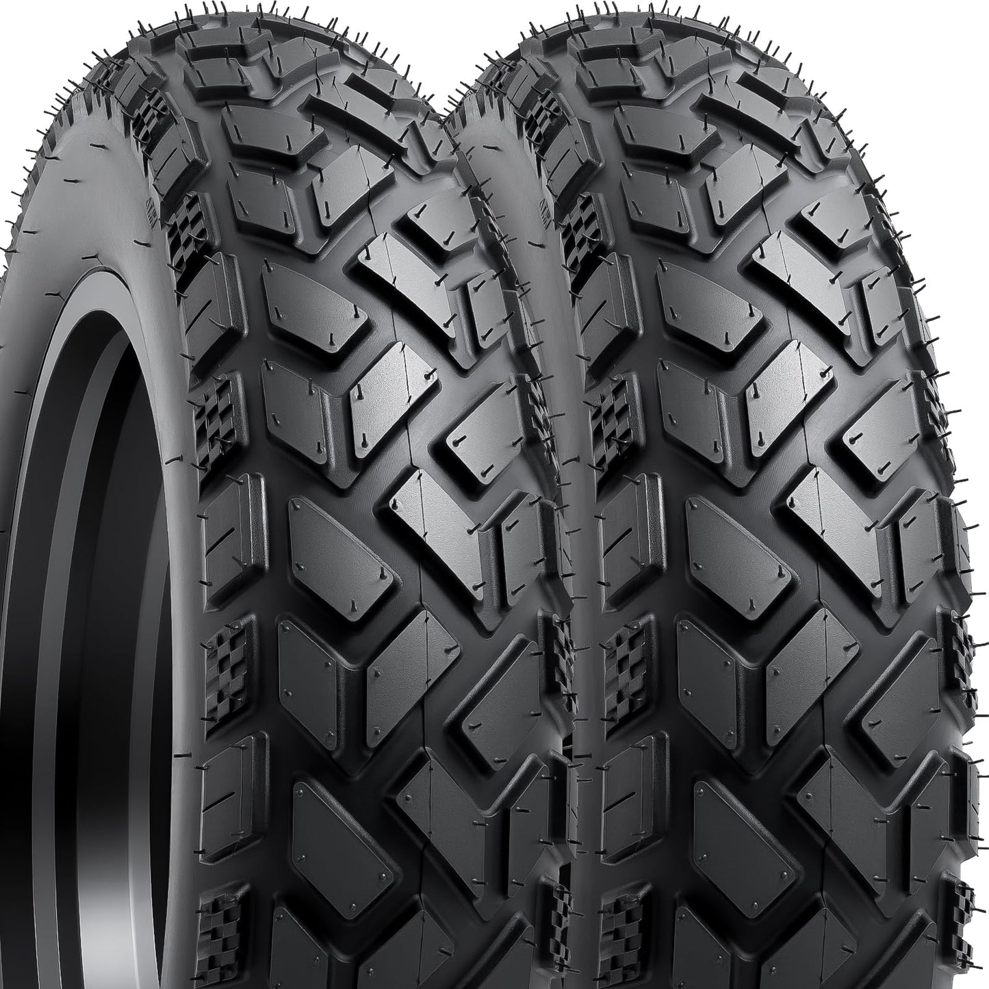 26x4 Fat E-Bike Tires-Heavy Duty, High-Performance 26 x 4.0/102-559 Compatible with 26x4.0 Electric Bike, MTB, Mountain, All-Terrain Directional Tread Bicycle Tires-2 Pcs (Y-1324)