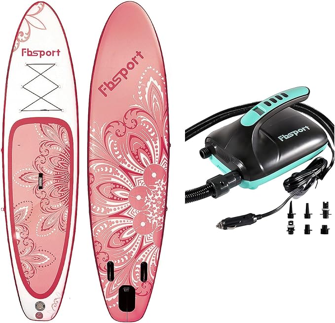 FBSPORT 11' Premium Stand Up Paddle Board with Durable SUP Accessories & Carry Bag for Youth & Adult, 20PSI High Pressure ...