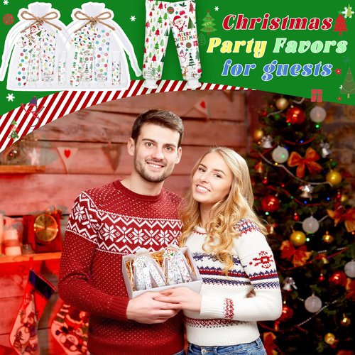 48 Sets/288 Pcs Christmas Party Favors Christmas Hand Cream Body Lotion Lip Balm Nail File Gifts Set Xmas Stocking Stuffers Travel Size Lotion Bulk Holiday Party Supplies for Coworkers Women Adults