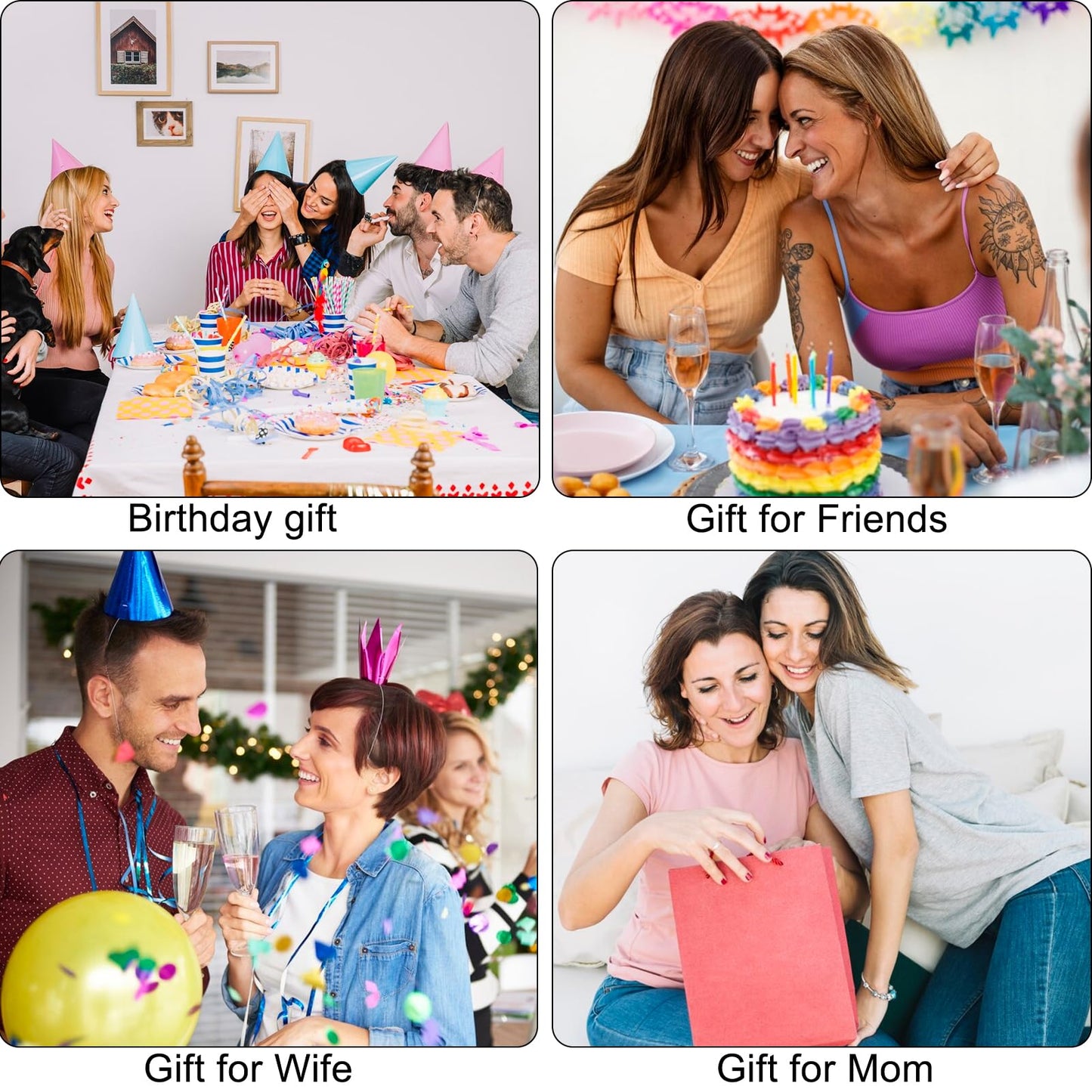 Lamyba 50th Birthday Gifts for Her, 50s Birthday Decorations for Women/Wife/Mom/Friends/Sister, no 50 Tote Bag & Cosmetic Bag & Back in 1975 Poster