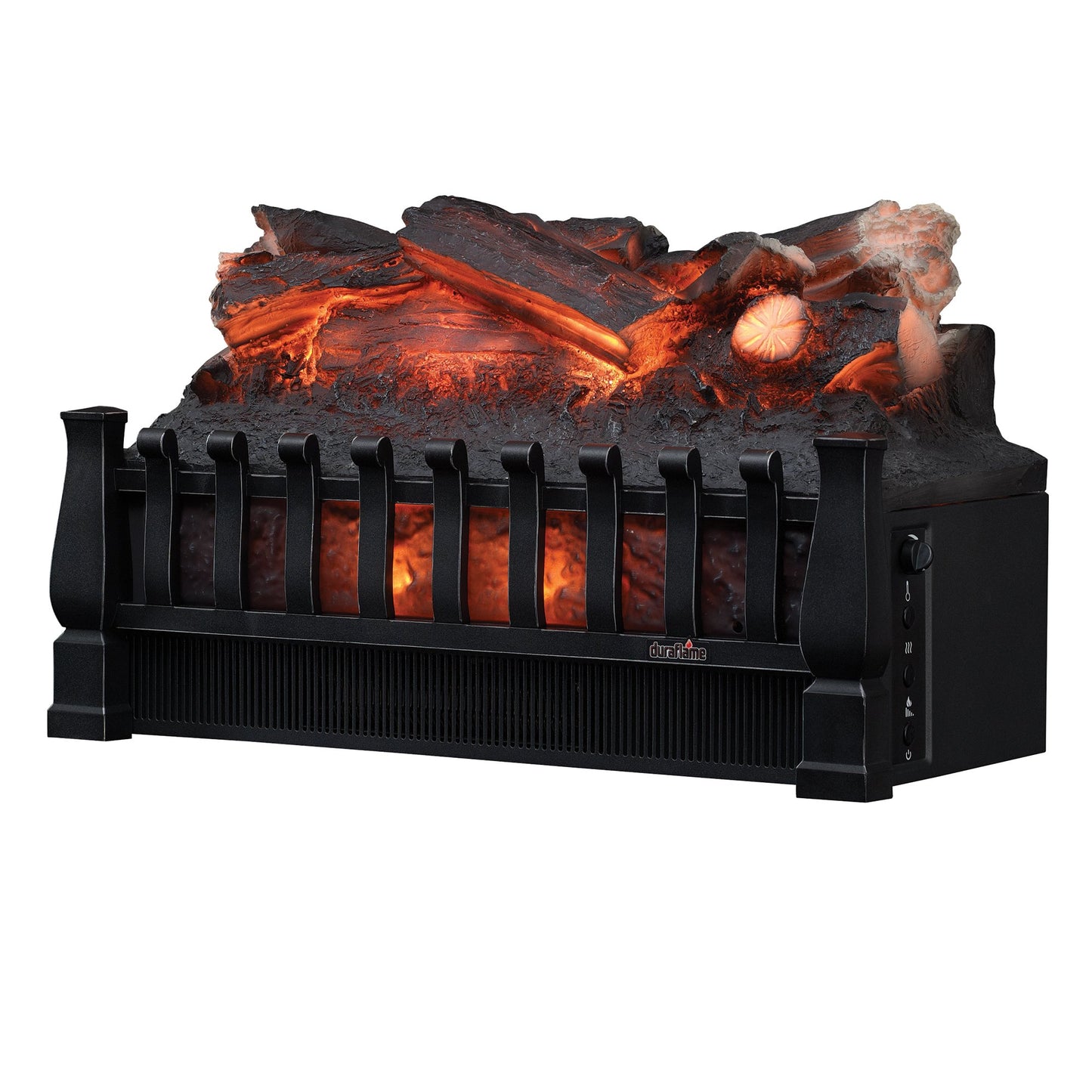 duraflame Electric Log Set 400 Sq Ft Heater, Faux Logs Insert with Lifelike Flames for Existing Fireplaces, Remote Control Included