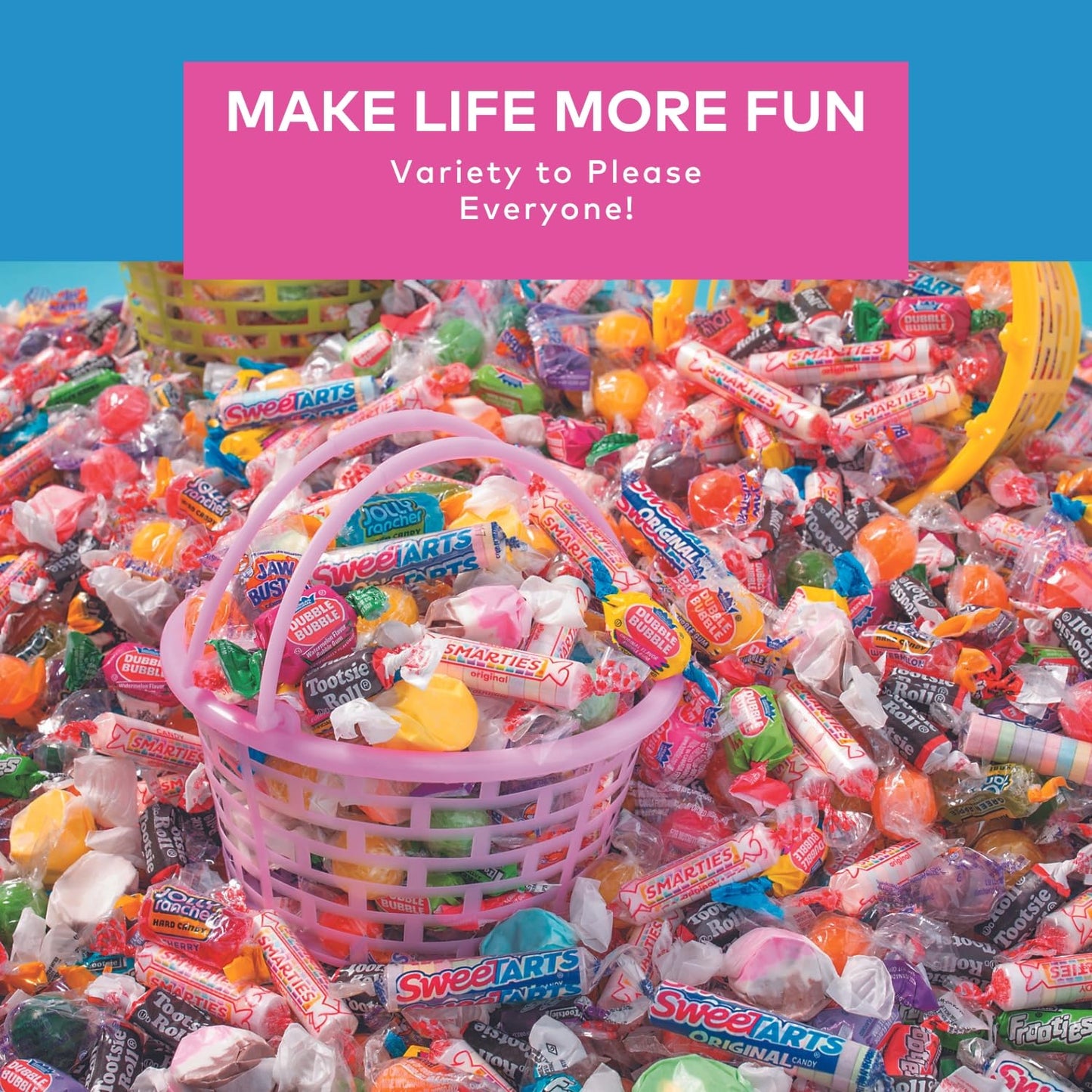 Fun Express Bulk Candy - 30 Pounds - Parade Throws - Wholesale Big Bulk Candies - Individually Wrapped Candies - Schools, Offices, Camps, Claw Machine, Birthdays, Holidays, Halloween