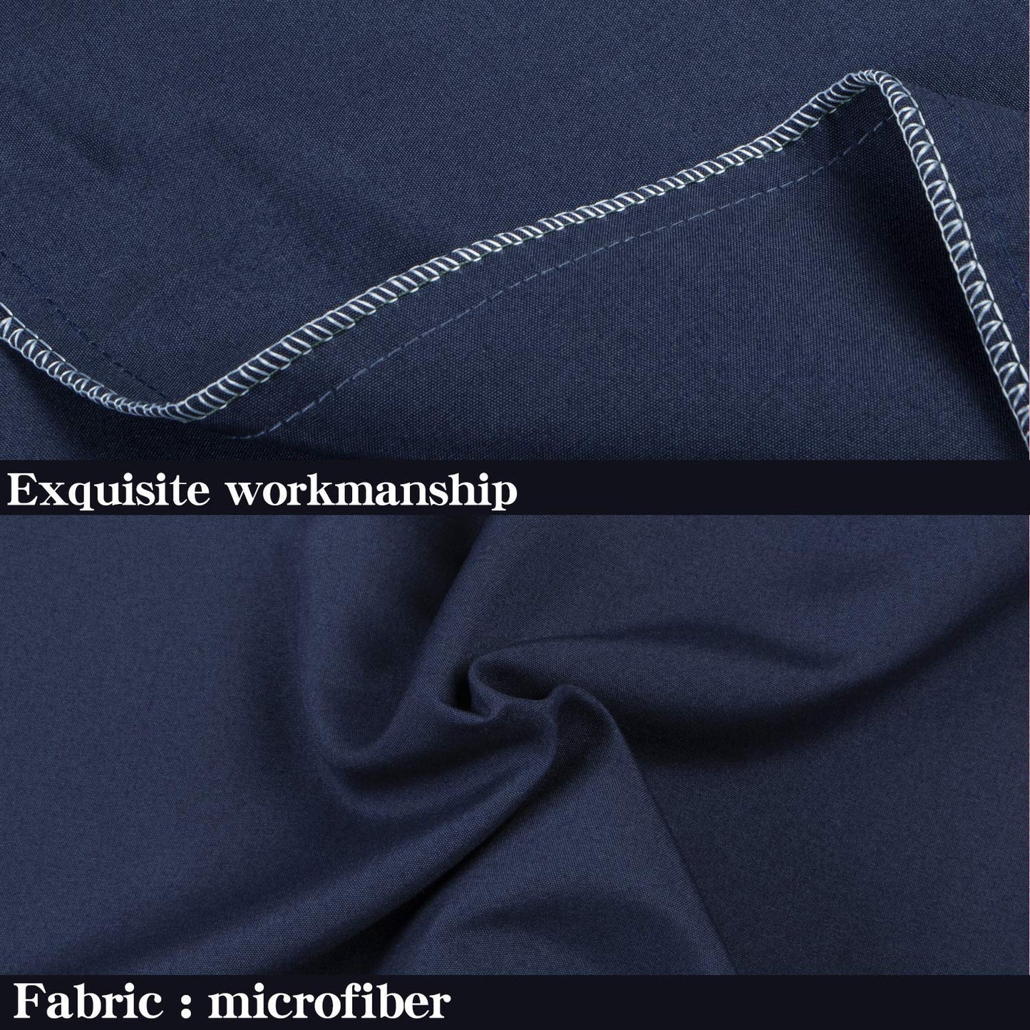 NTBAY Body Pillowcase - Brushed Microfiber 20x54 Pillowcase - Soft, Wrinkle-Free, Fade-Resistant, Stain-Resistant, Navy Blue Body Pillow Cover with Envelope Closure - 20x54 Inches, Navy Blue