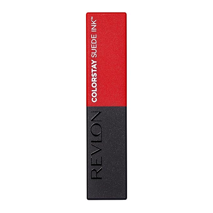 Revlon Lipstick, ColorStay Suede Ink, Built-in Primer, Stocking Stuffer for Women, Waterproof, Smudge-proof, Matte Color, 015 Lip Boom, 0.09 oz