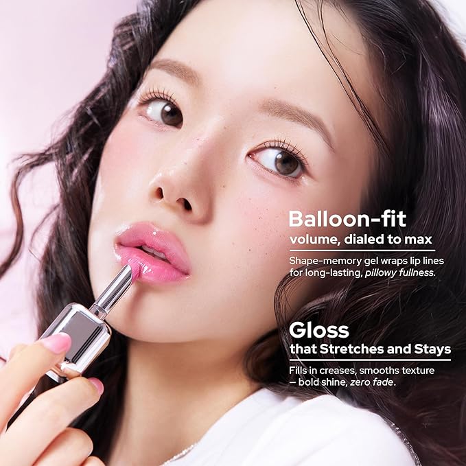 Unseen Balloon Tint, 6 Colors Set for All Skin Types. Buildable Color, Long Lasting Glossy Lip Stains, Lightweight Lip Gloss Make up (ALL HOURS, 1 Oz)
