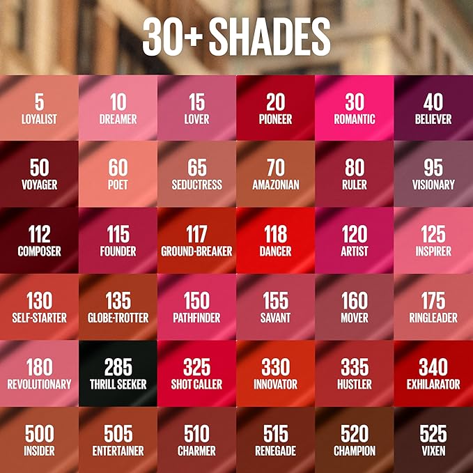 MAYBELLINE Super Stay Matte Ink Liquid Lipstick Makeup, Long Lasting High Impact Color, Up to 16H Wear, Shot Caller, Bright Pinky Red, 1 Count, Packaging May Vary (Pack of 2)