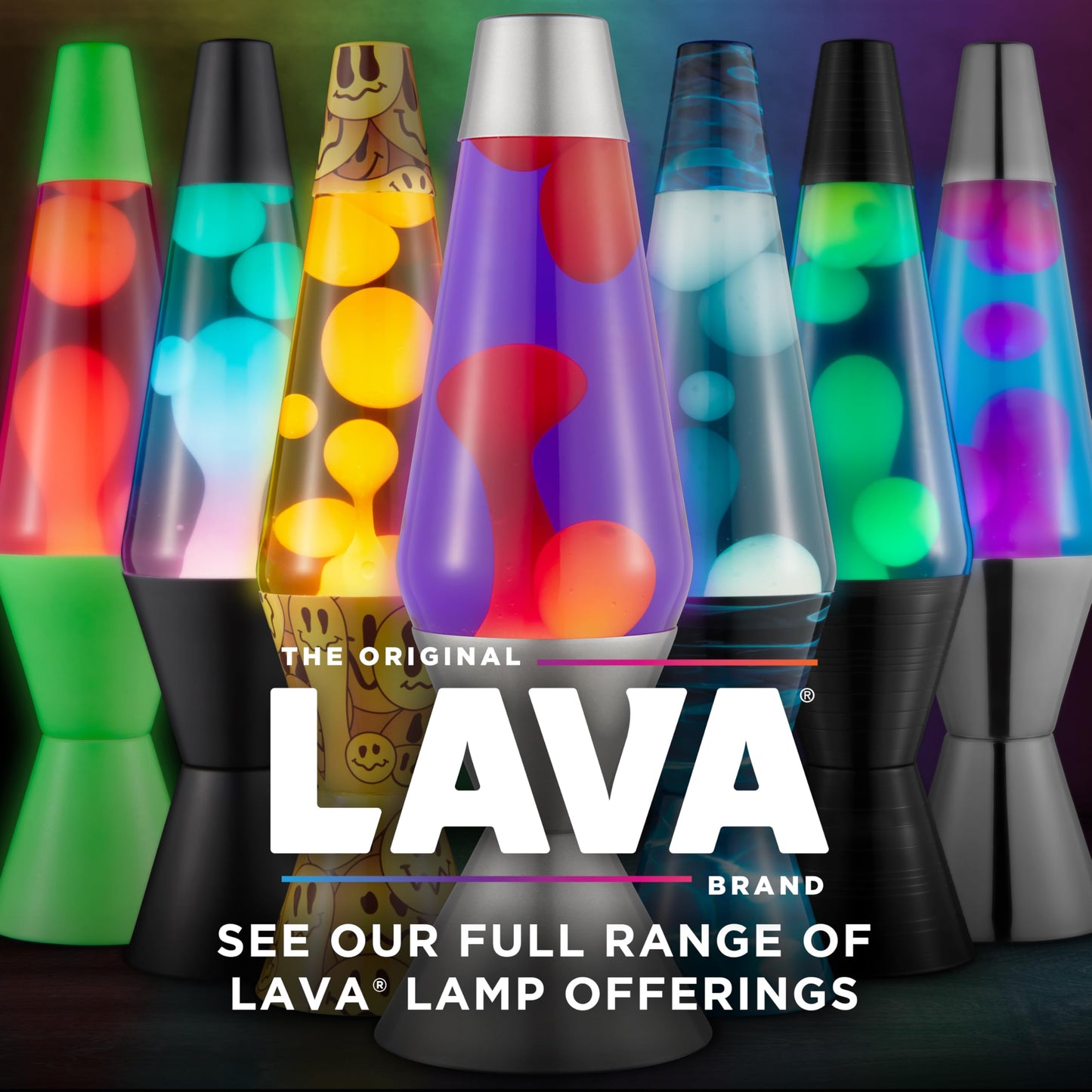 The Original Lava® Lamp - 14.5" Night Swim - Classic Liquid Motion Lamp - White Wax and Blue Liquid - Item #2095 (Amazon Exclusive)
