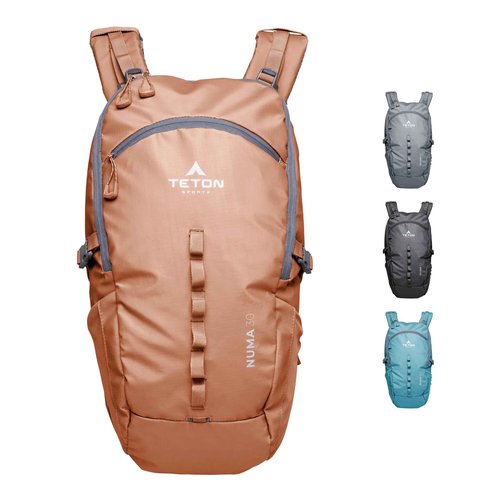 Teton 30L Numa backpack, durable and ready for hiking, camping or backpacking. Perfect lightweight travel bag with more room than you think, Terra