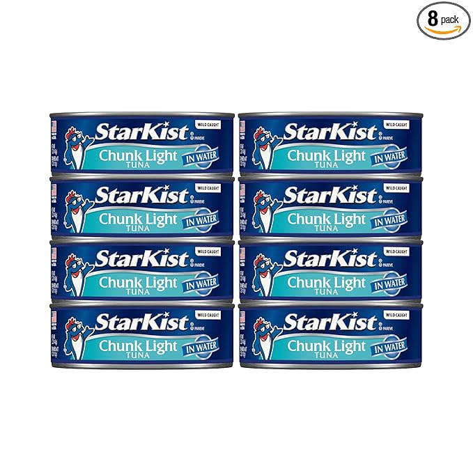 StarKist Chunk Light Tuna in Water, 5 Ounce (Pack of 8)