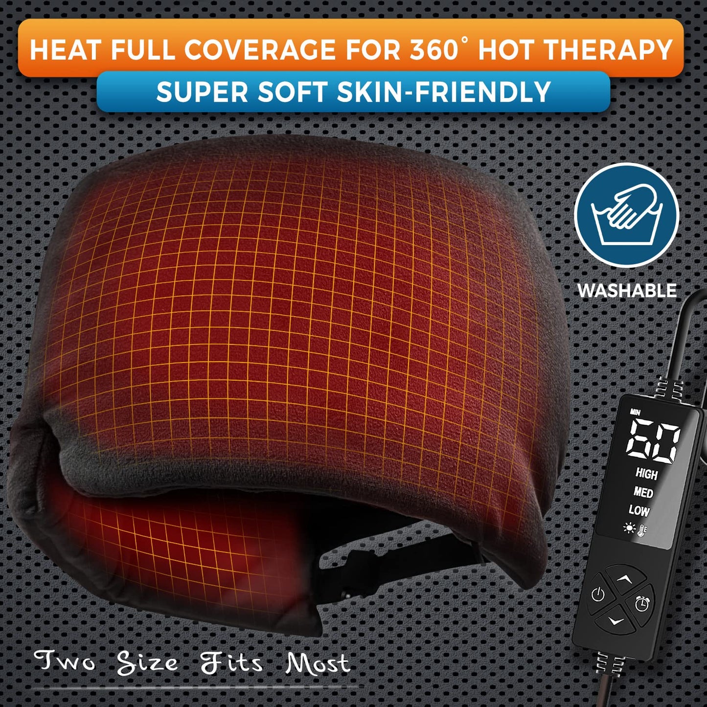 sticro Extra Large Moist Heat Sinus Relief Mask, Reusable Warm Compress Heated Eye Mask Face Heating pad Eye Pillow for Sinus Pressure Relief, Dry Eyes, Migraine, Tension, Stress, Headache(Small)