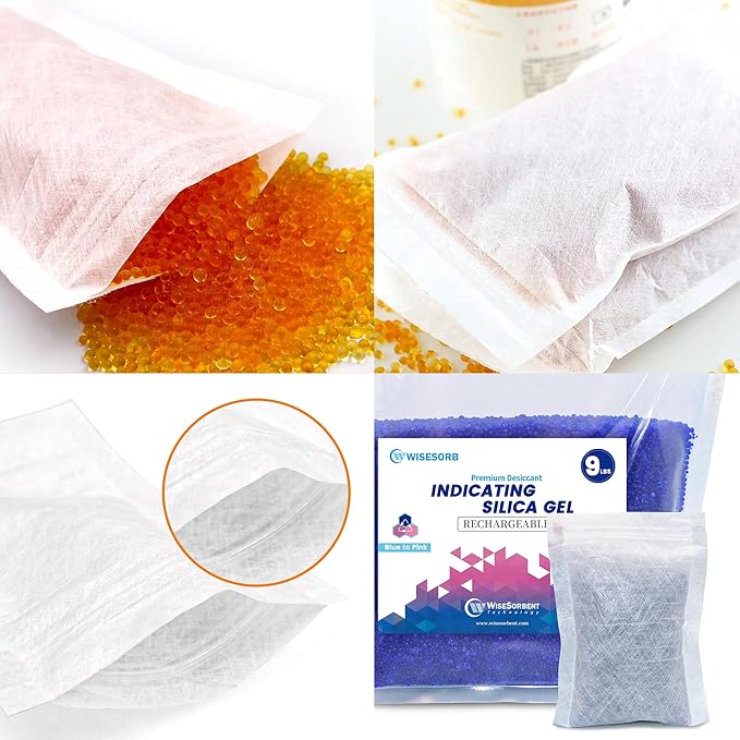60 Packs Breathable Paper Bags, Zip Lock Storage Bags for Small Items, Silica Gel Beads, Desiccant, Jewelry, Samples, 4.3 by 6.3 Inch