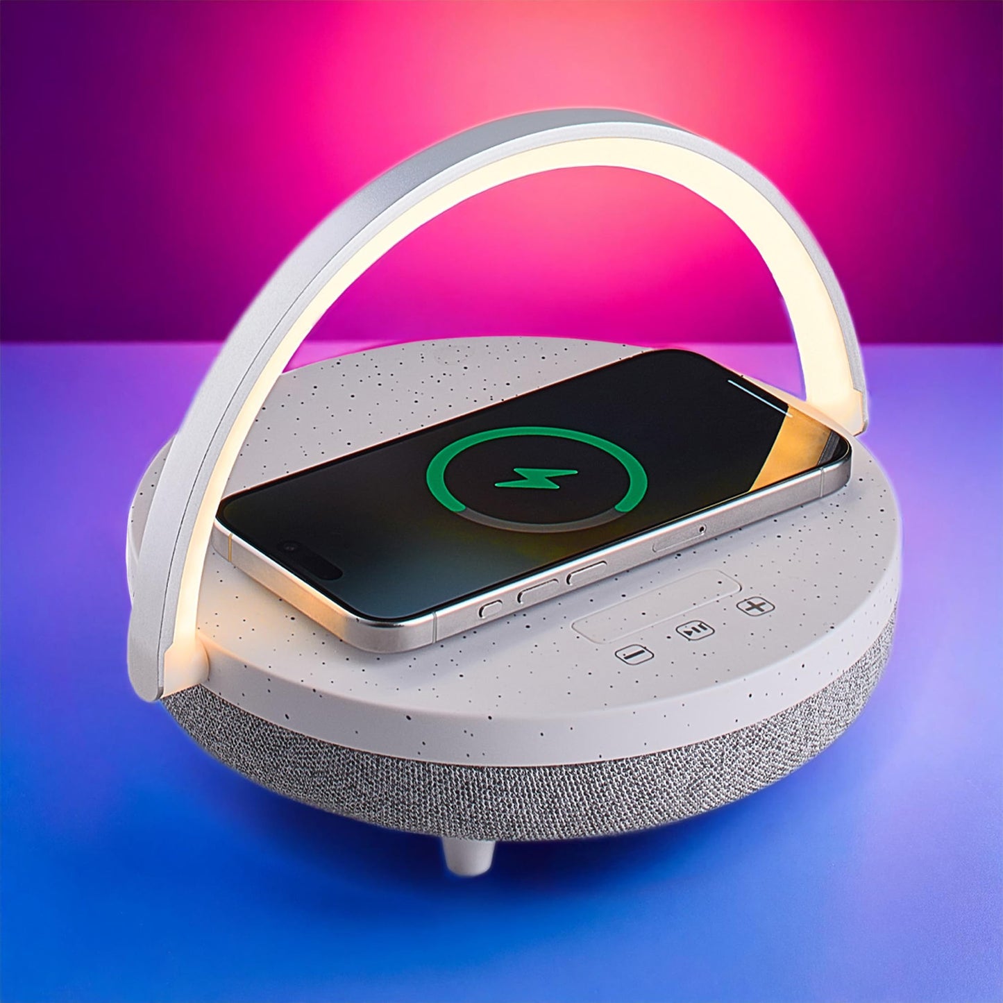 BELMAK Bedside Lamp with Wireless Charger, 6 in 1 Touch Bedside Lamp, Portable Bluetooth Speaker, Birthday Gifts for Women, Gift for Her, Mom, Dad, Mens Gifts for Birthday Unique