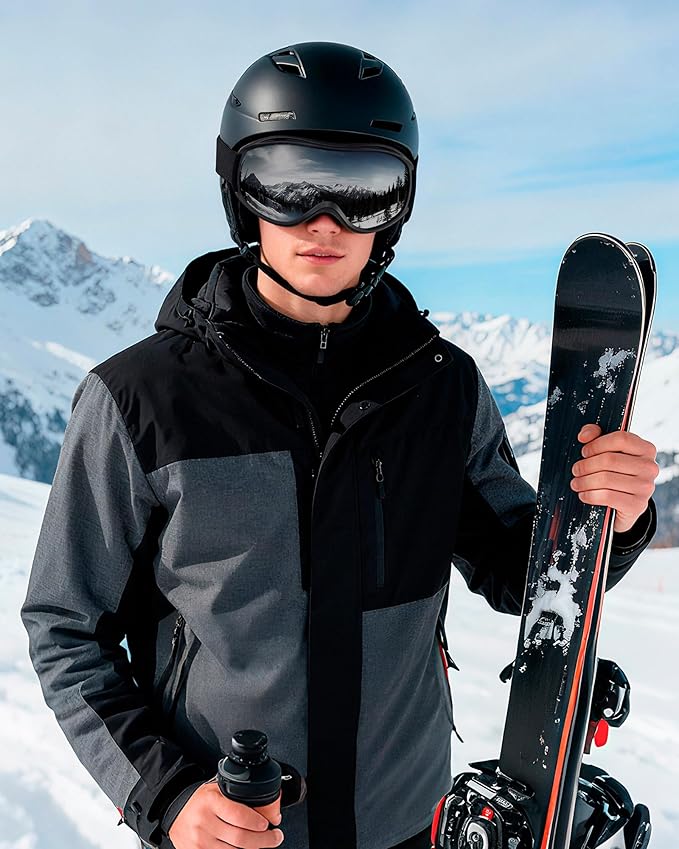 AVV Ski Goggles UV Protection, Anti-Fog Snowboard Snow Goggles OTG for Men Women Adults & Youths